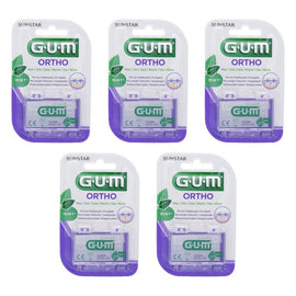 G.U.M Orthodontic Wax Mint Pack of 5