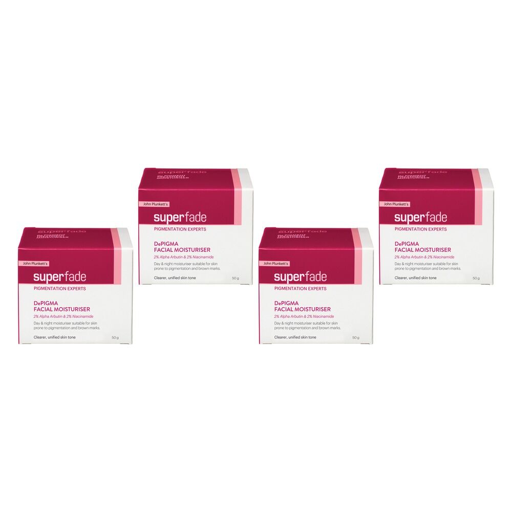 Plunketts SuperFade De Pigment Moisturiser 50g Pack of 4
