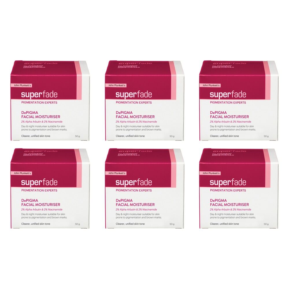 Plunketts SuperFade De Pigment Moisturiser 50g Pack of 6