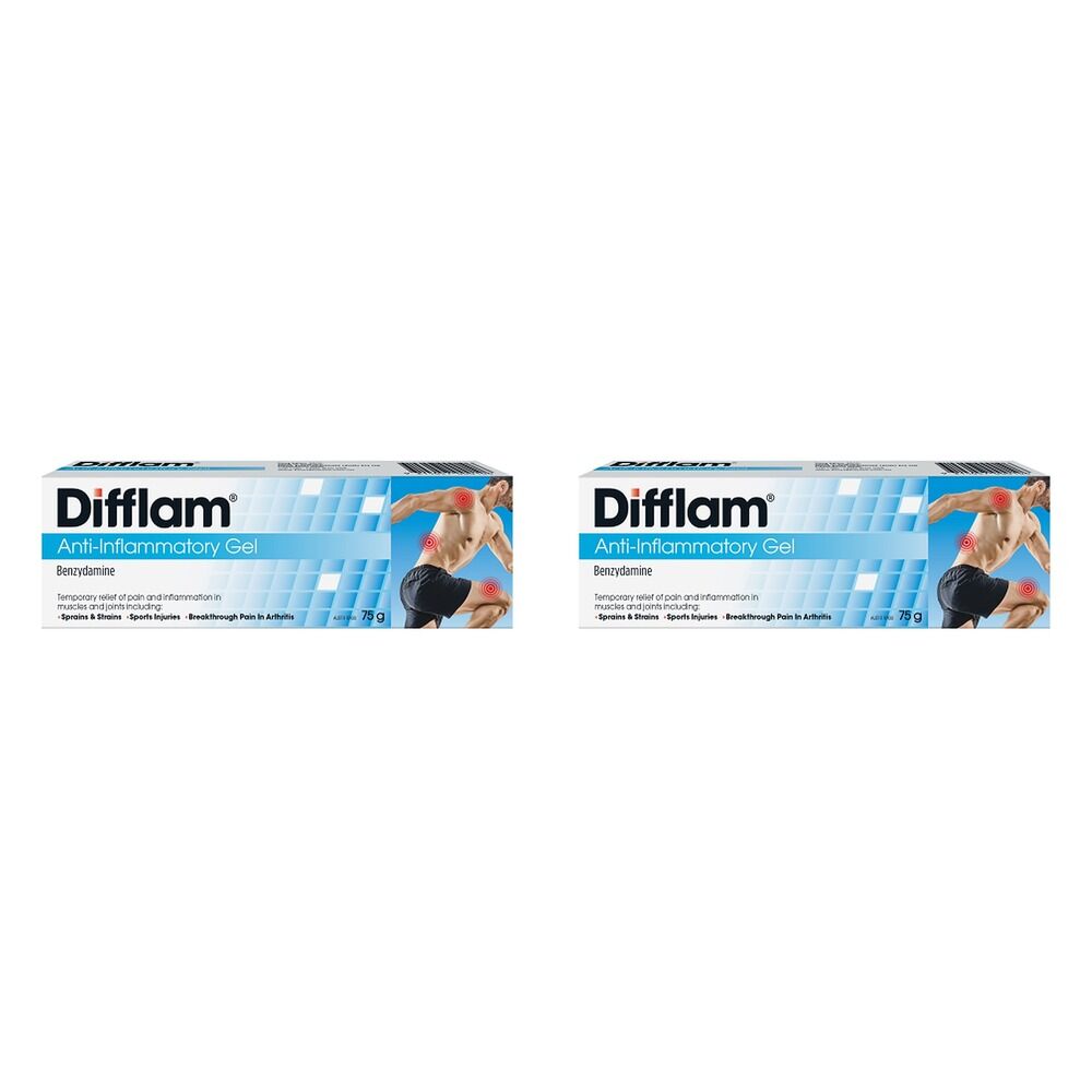 Difflam Anti-Inflammatory Gel, 75g Pack of 2