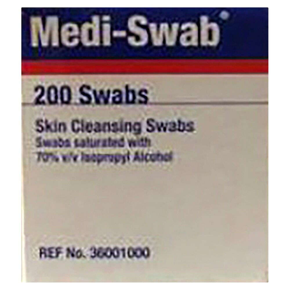 Obsolete Medi-Swab Pre-Injection Alcohol Swabs 200 Pack