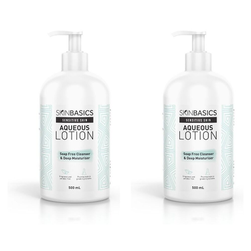 Skin Basics Aqueous Pump 500mL Pack of 2