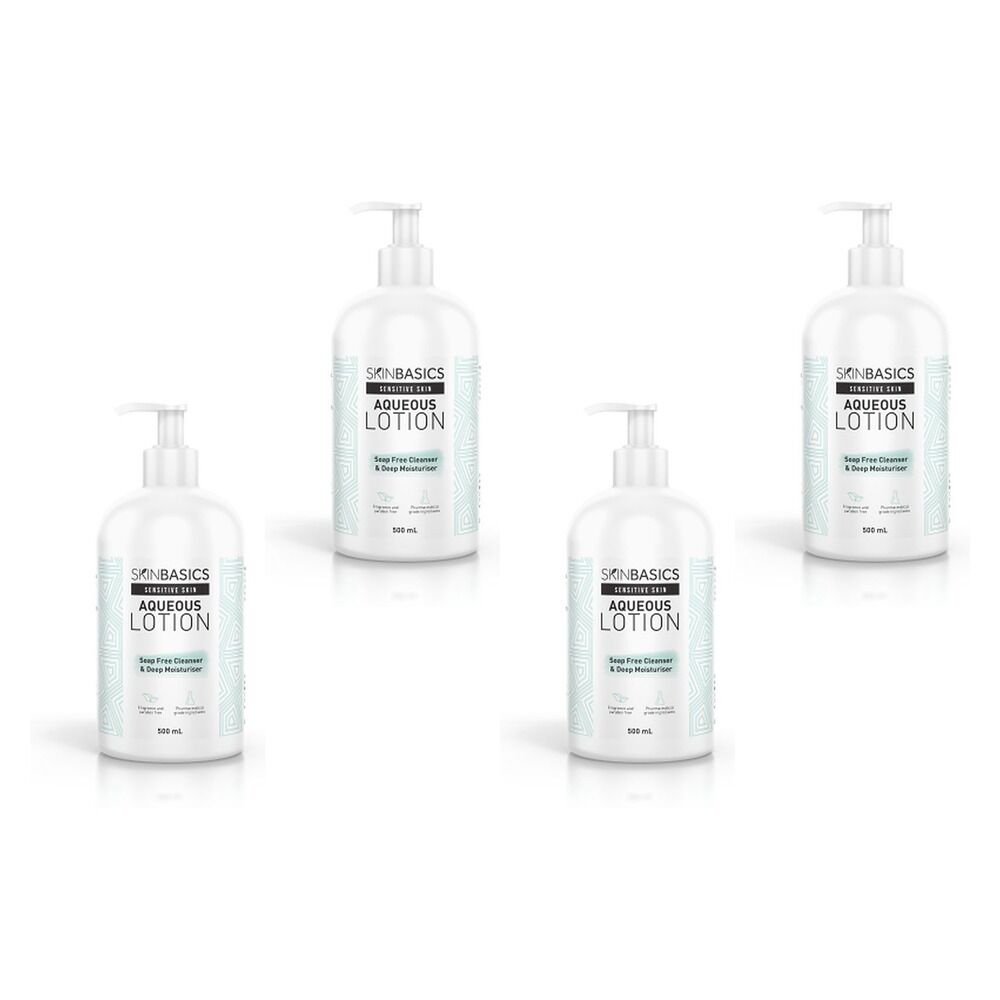 Skin Basics Aqueous Pump 500mL Pack of 4