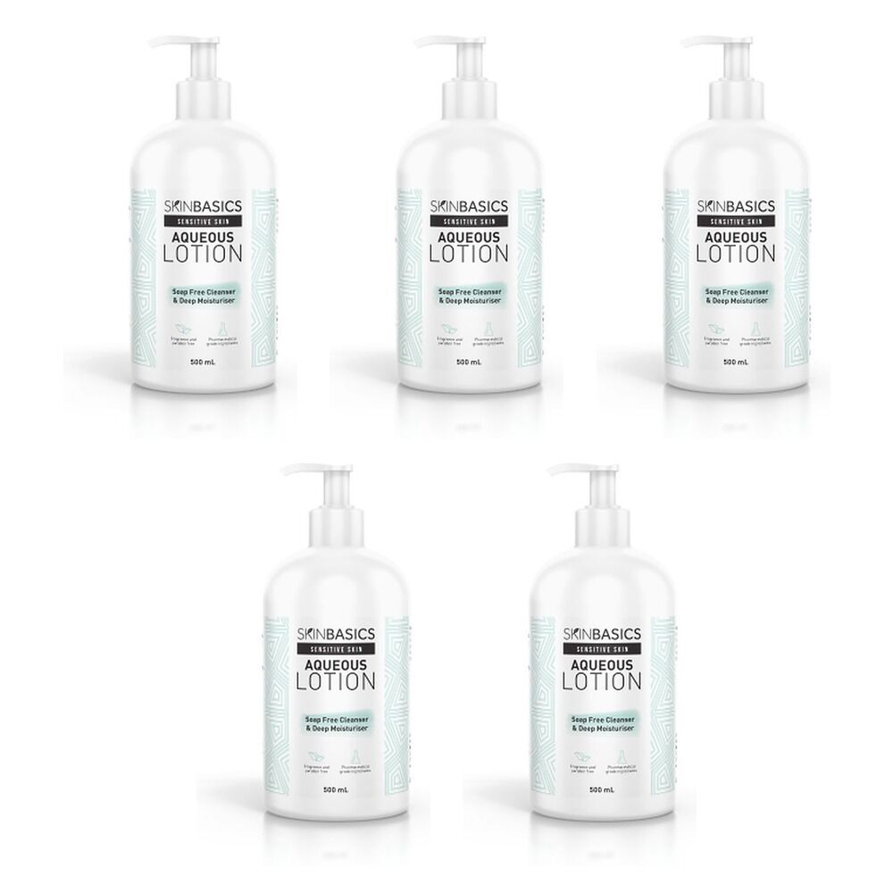 Skin Basics Aqueous Pump 500mL Pack of 5