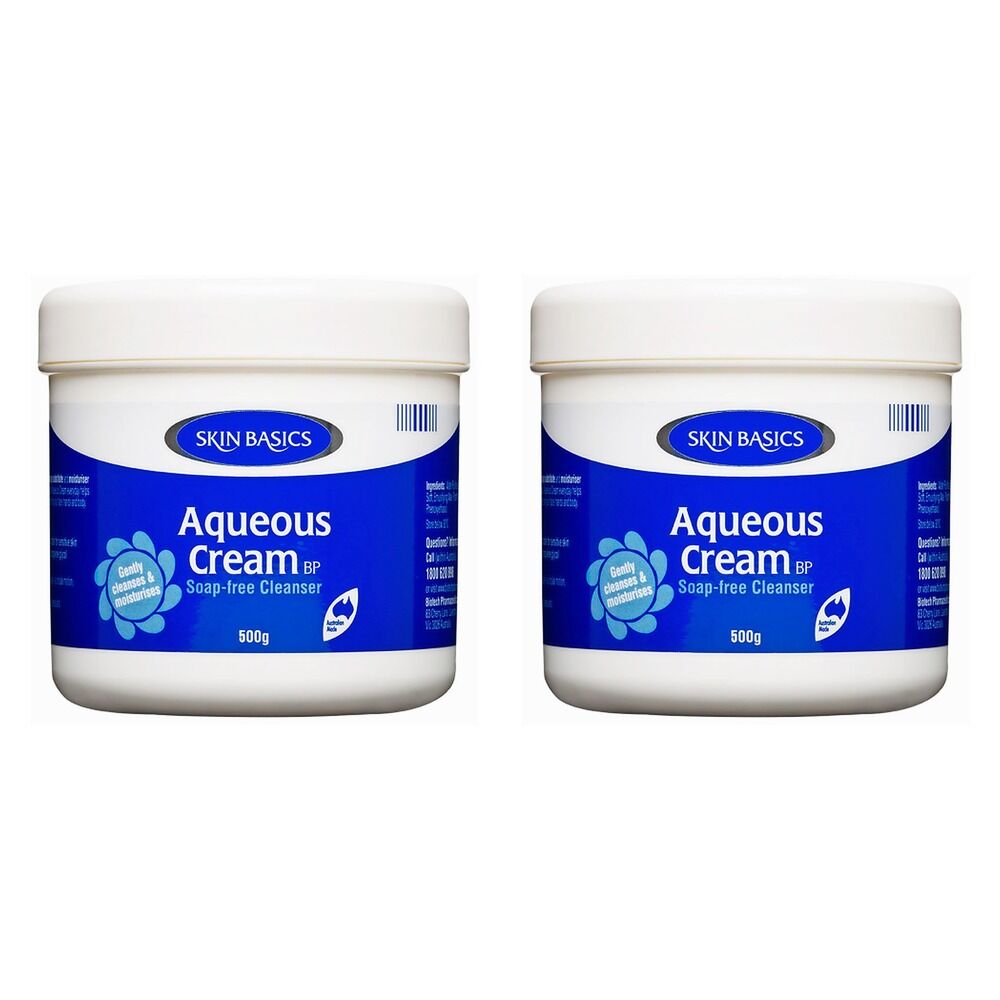 Skin Basics Aqueous Cream Jar 500g Pack of 2
