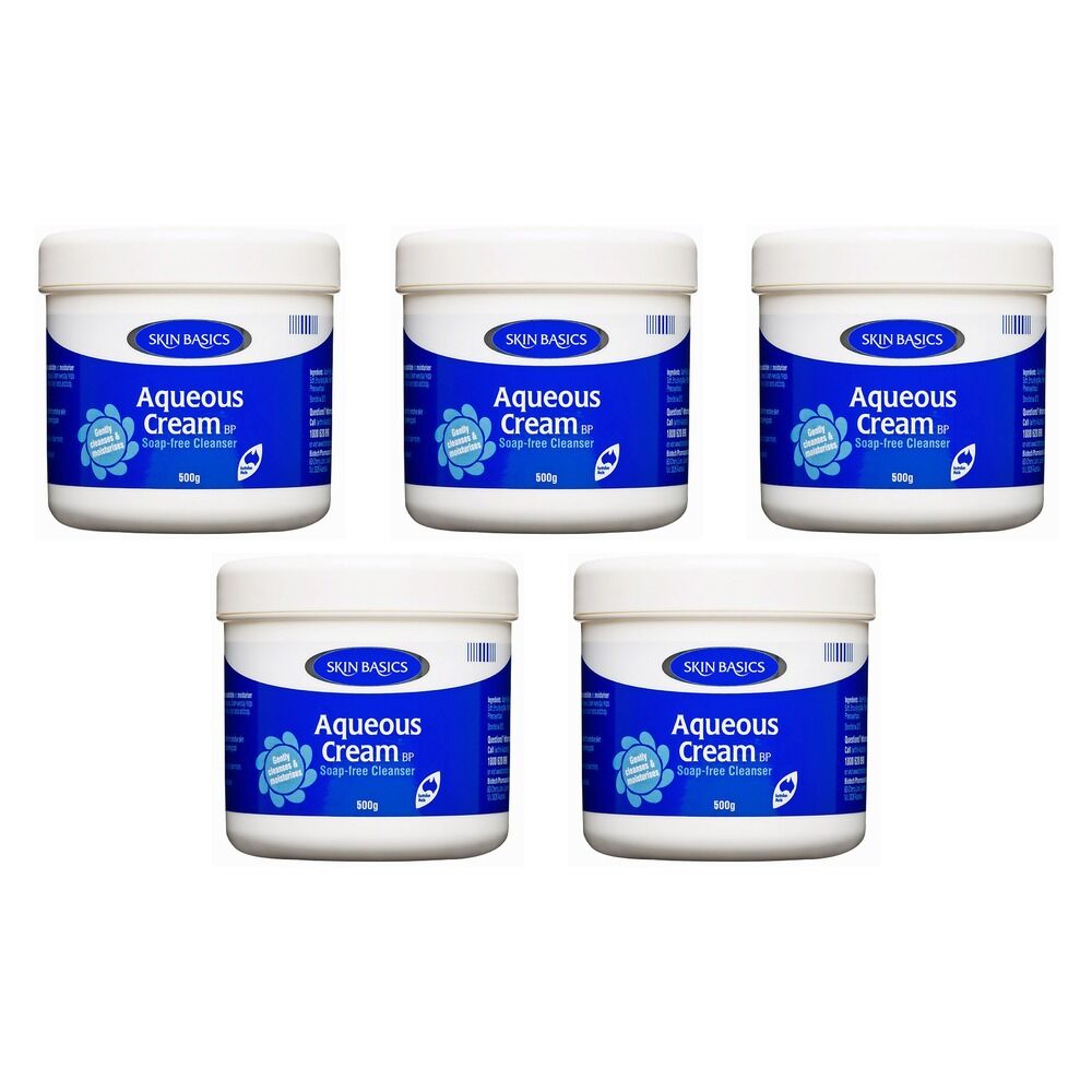 Skin Basics Aqueous Cream Jar 500g Pack of 5