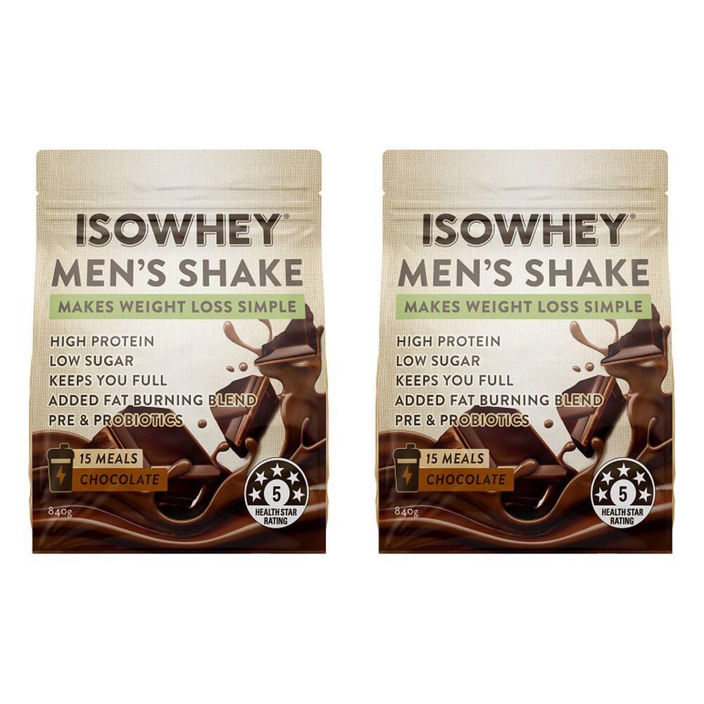 Isowhey Men's Shake Chocolate 840g Pack of 2