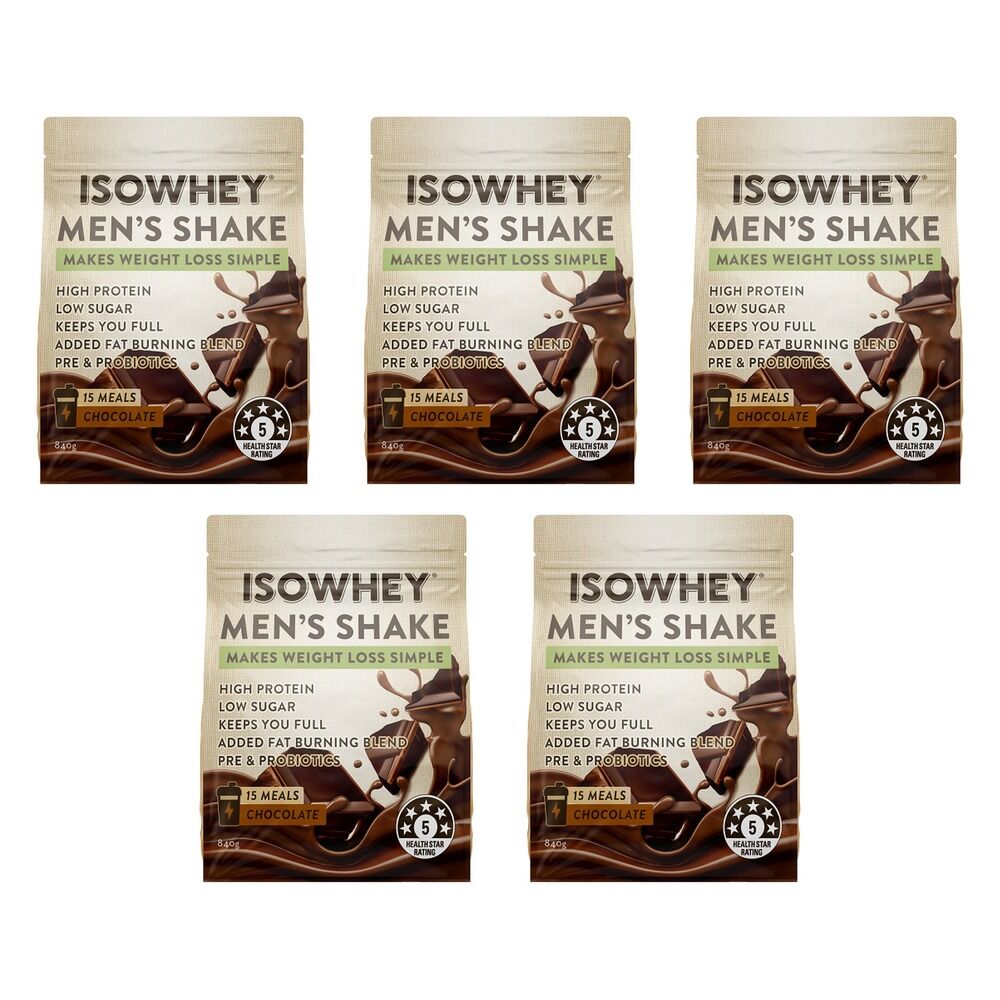 Isowhey Men's Shake Chocolate 840g Pack of 5