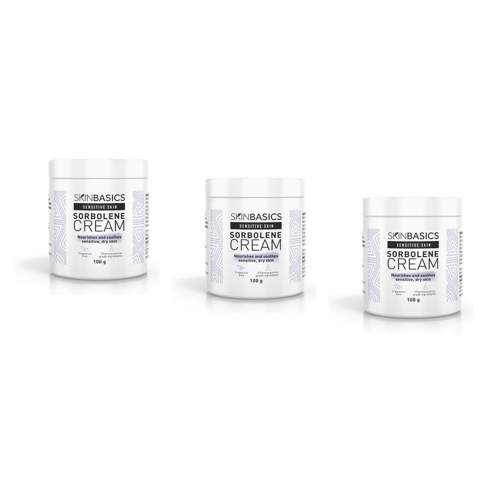Skin Basics Sorbolene Cream Jar 100g Pack of 3