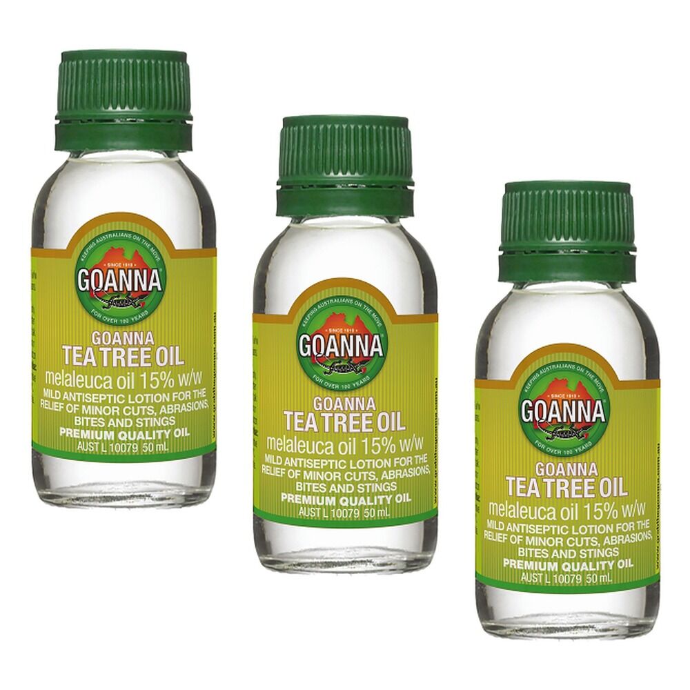 Goanna Tea Tree Oil 50mL Pack of 3