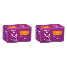 Poise Light Liners 18 Pack x 8 Bundle of 2