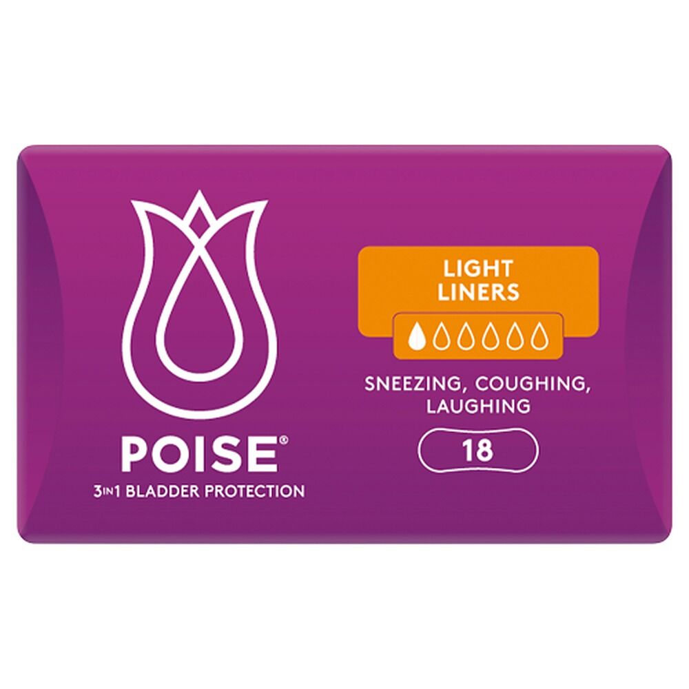 Poise Light Liners 18 Pack x 8