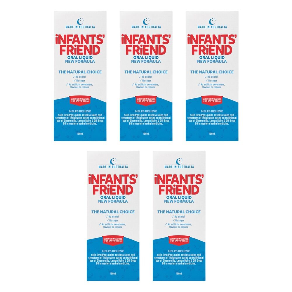 Infants' Friend Colic & Wind Oral Liquid 100mL Pack of 5