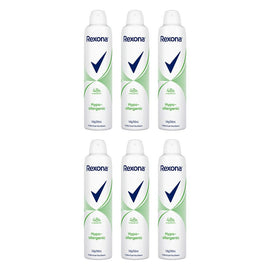 Rexona Women Antiperspirant Aerosol Deodorant Hypo-Allergenic 250mL Pack of 6