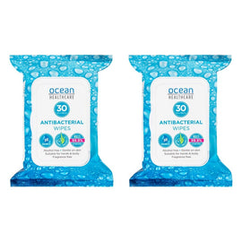 Ocean Healthcare Antibacterial Wipes 30 Pack x 6 Bundle of 2