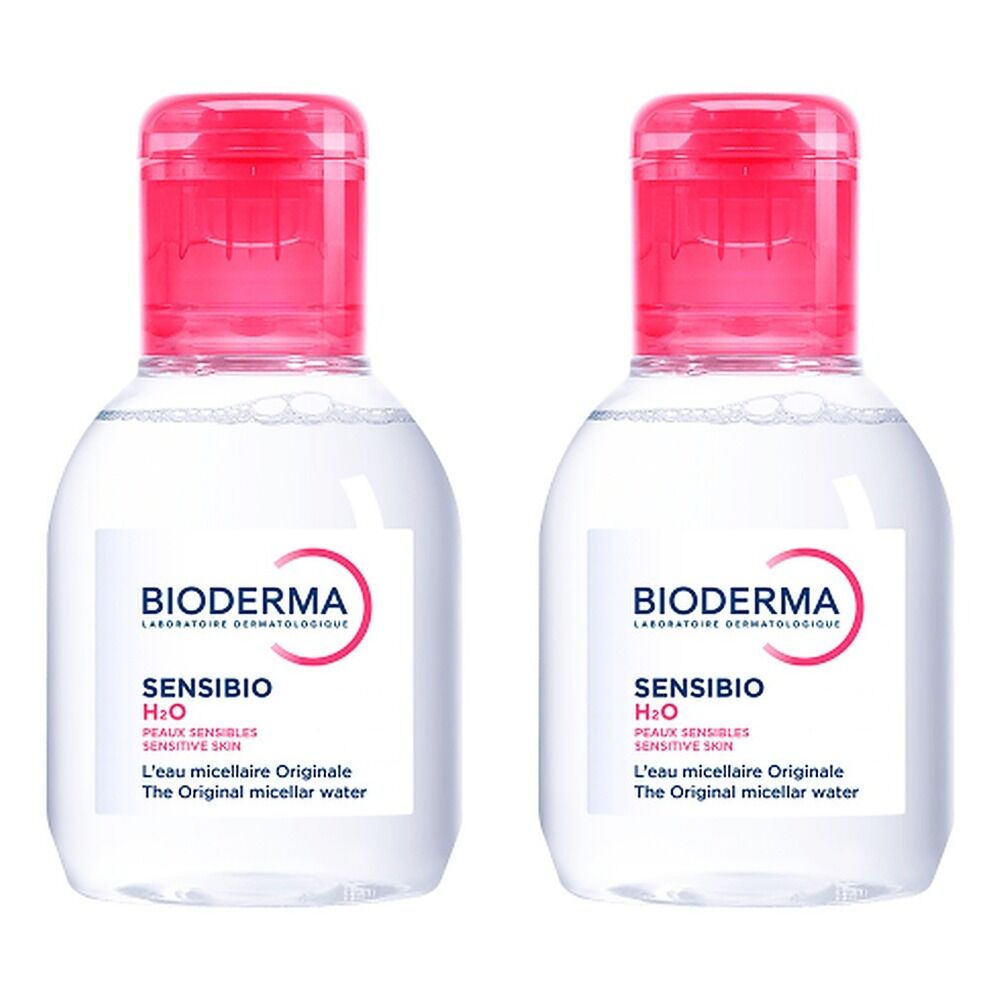 Bioderma Sensibio H2O Soothing Micellar Water Cleanser 100mL Pack of 2