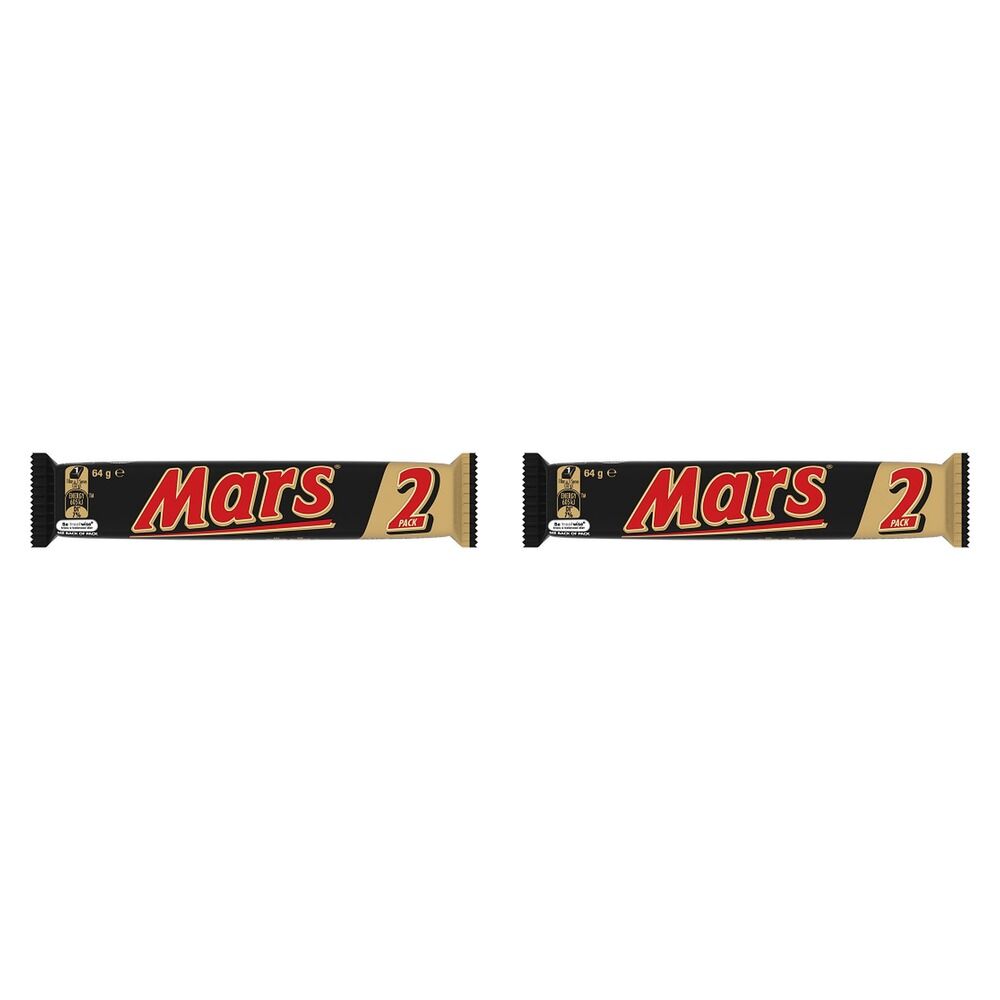 Mars Milk Chocolate Bar 64g x 25 Bundle of 2