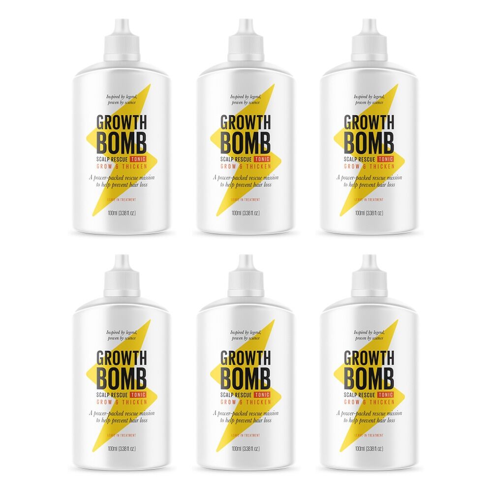 Growth Bomb Scalp Rescue Tonic 100mL Pack of 6