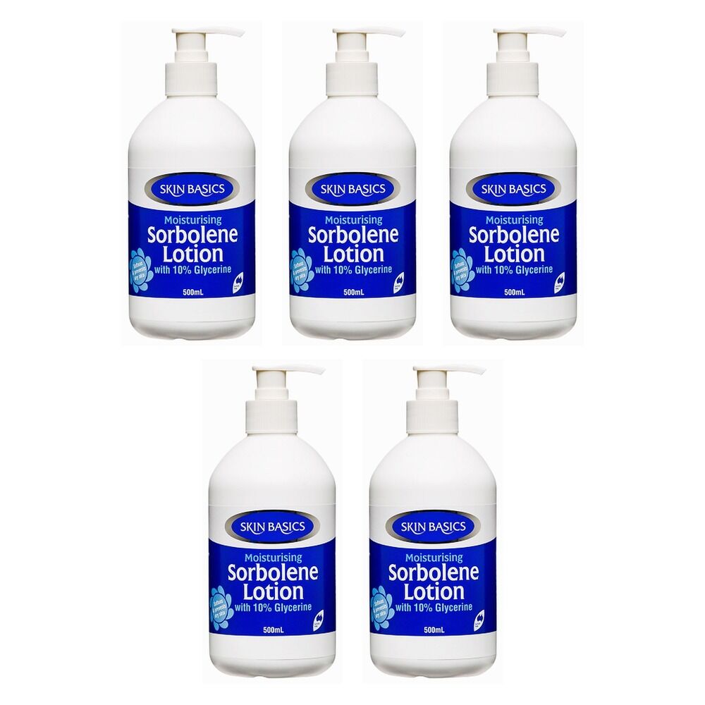 Skin Basics Sorbolene & 10% Glycerine Lotion 500mL Pack of 5
