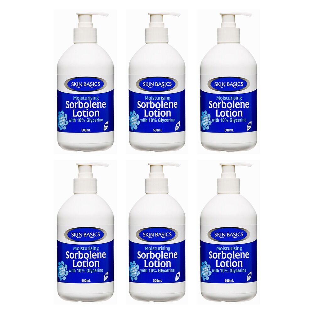 Skin Basics Sorbolene & 10% Glycerine Lotion 500mL Pack of 6