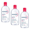 Bioderma Sensibio H2O Soothing Micellar Water Cleanser 500mL Pack of 3