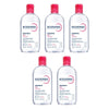 Bioderma Sensibio H2O Soothing Micellar Water Cleanser 500mL Pack of 5