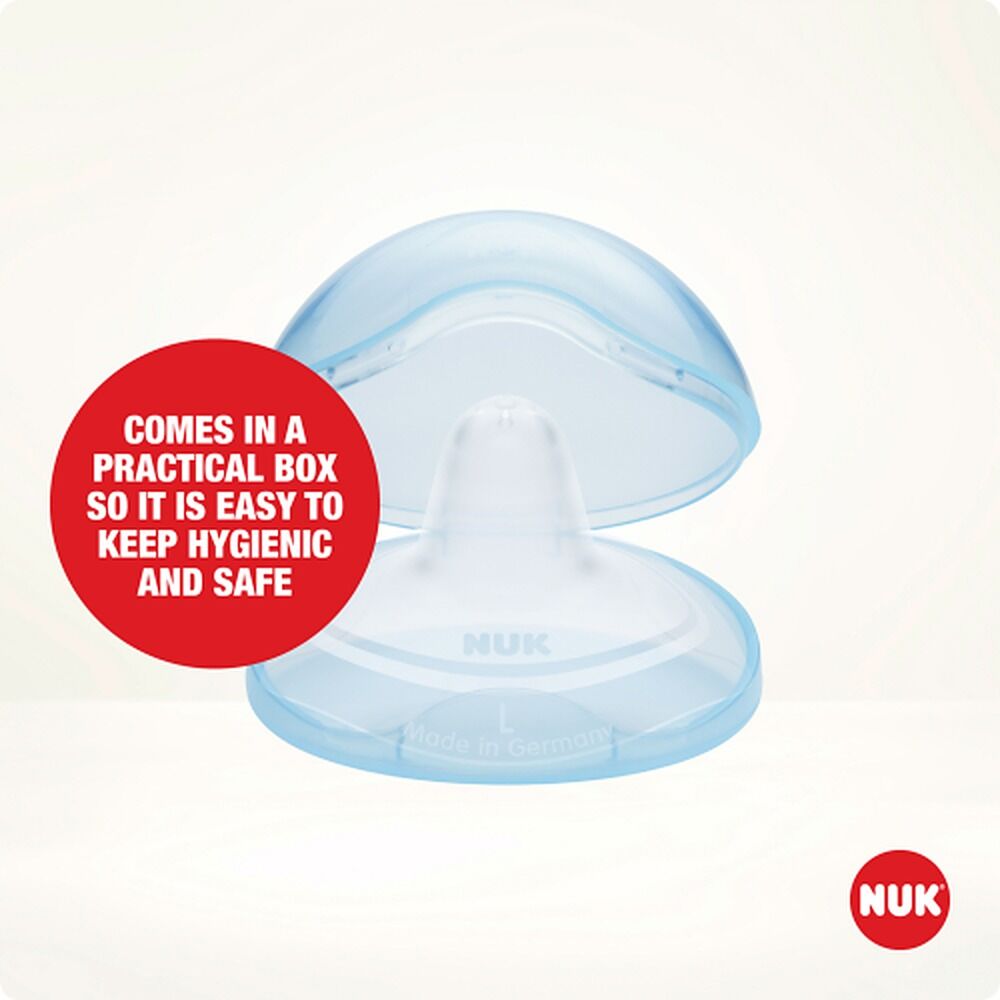 Nuk Silicone Nipple Shields Medium 20mm 2 Pack