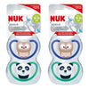 Nuk Space Baby Dummy BPA-Free Silicone Assorted 18-36 Months 2 Pack Bundle of 2