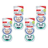 Nuk Space Baby Dummy BPA-Free Silicone Assorted 18-36 Months 2 Pack Bundle of 4