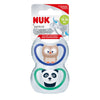 Nuk Space Baby Dummy BPA-Free Silicone Assorted 18-36 Months 2 Pack