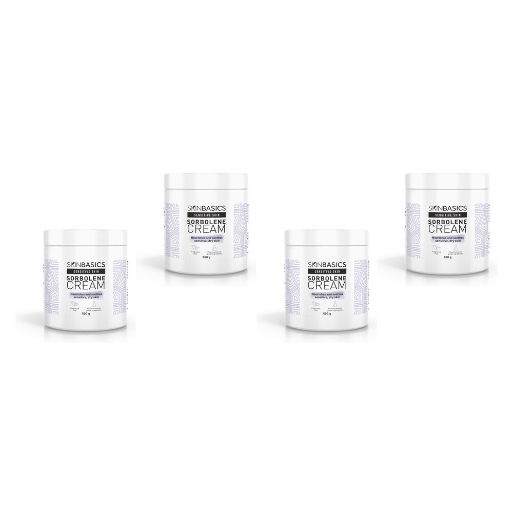Skin Basics Sorbolene Cream Jar 500g Pack of 4