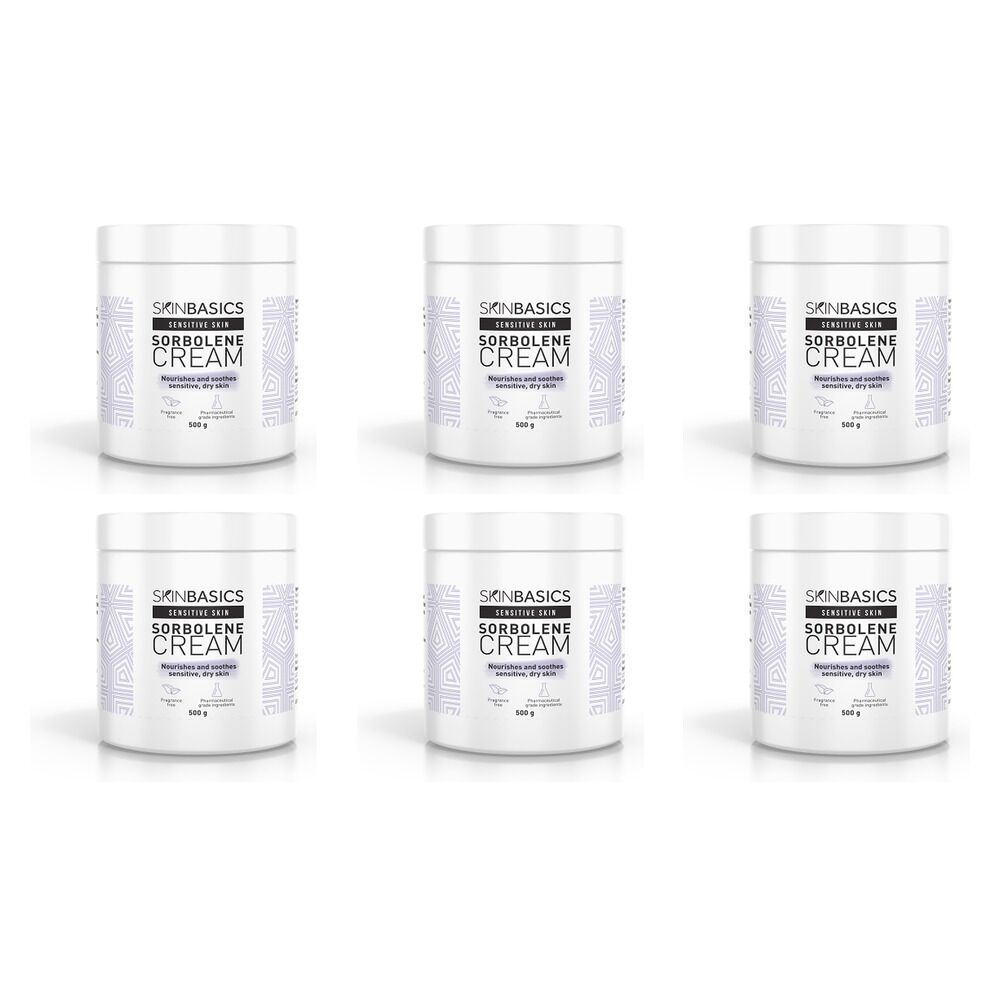Skin Basics Sorbolene Cream Jar 500g Pack of 6