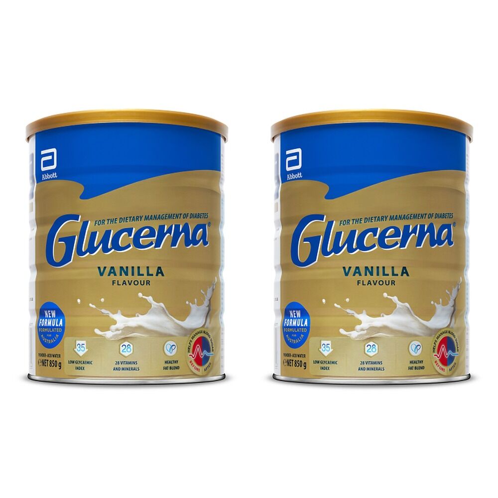 Glucerna Vanilla Nutrition Powder 850g Pack of 2