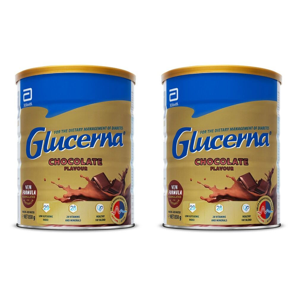 Glucerna Chocolate Powder 850g Pack of 2