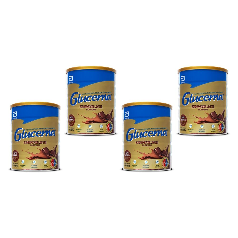 Glucerna Chocolate Powder 850g Pack of 4