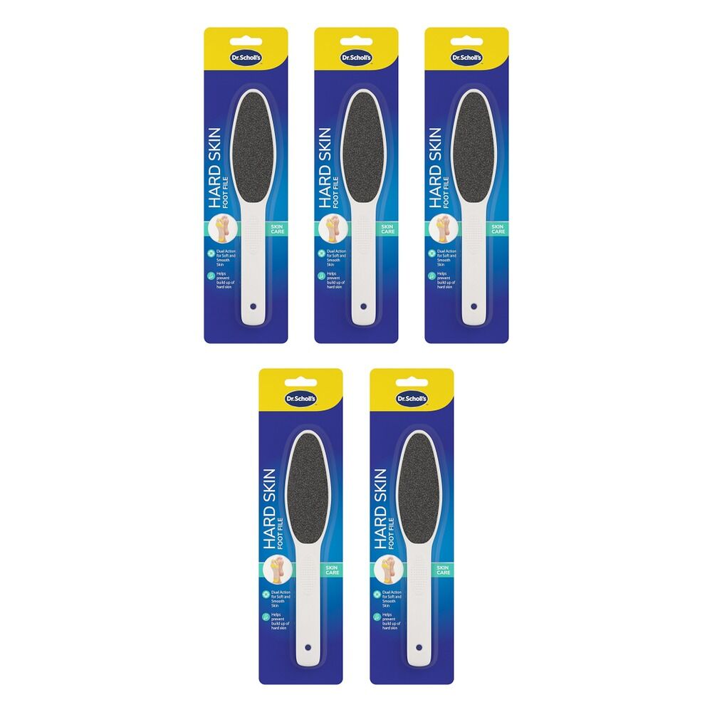 Scholl Hard Skin Manual Foot File Pack of 5