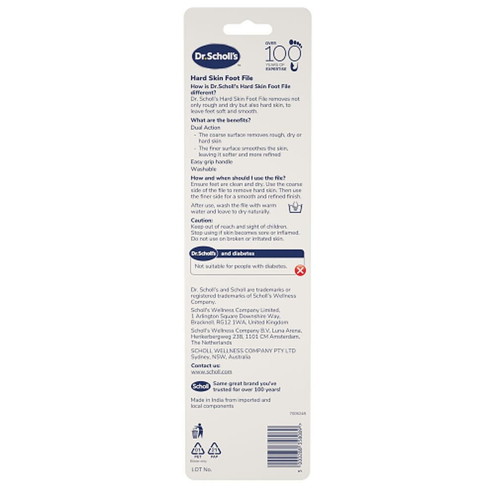 Scholl Hard Skin Manual Foot File