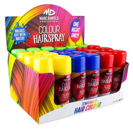 Marc Daniels Colour Hairspray 85g School Colours Display of 24