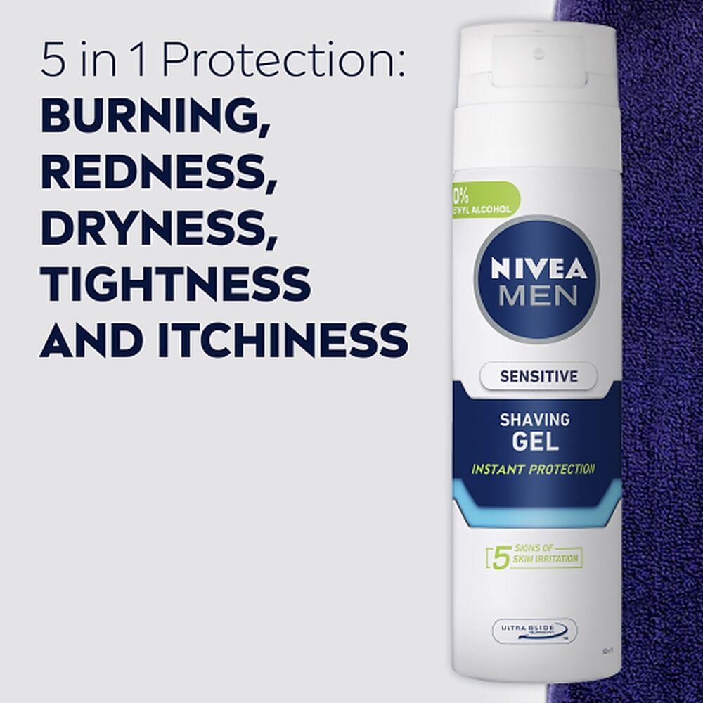 NIVEA Men Sensitive Shaving Gel 200mL