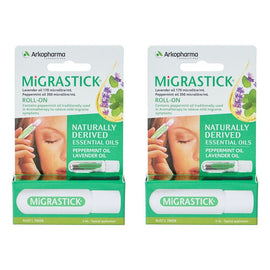 Migrastick Migraine & Headache Relief Roll-On 3mL Pack of 2