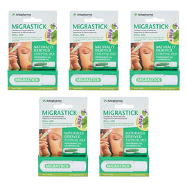 Migrastick Migraine & Headache Relief Roll-On 3mL Pack of 5