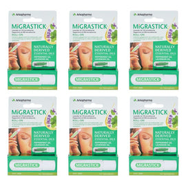 Migrastick Migraine & Headache Relief Roll-On 3mL Pack of 6