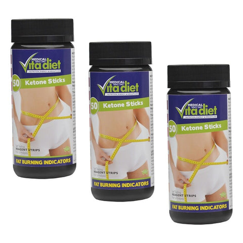 Vita Diet Ketone Sticks 50 Pack Bundle of 3