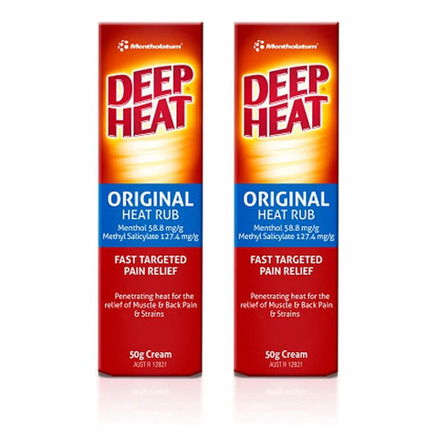 Deep Heat Regular Relief 50g Pack of 2