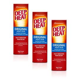Deep Heat Regular Relief 50g Pack of 3