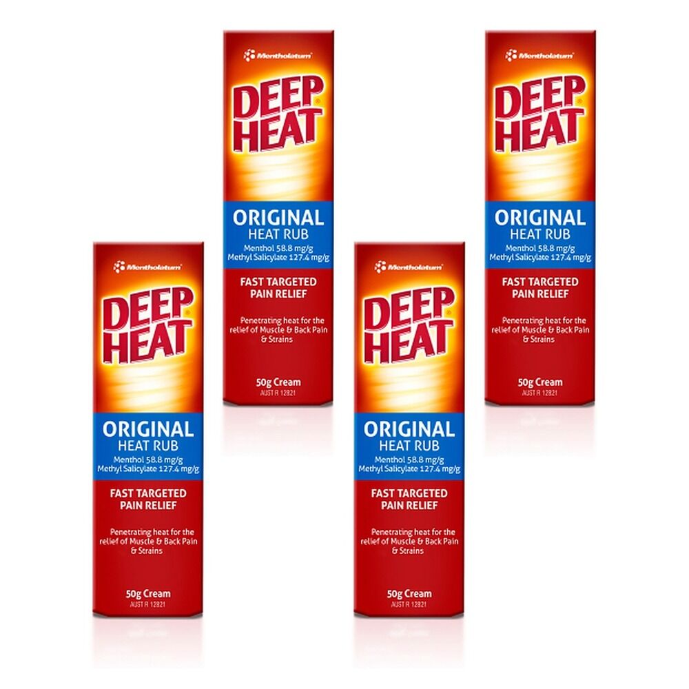 Deep Heat Regular Relief 50g Pack of 4