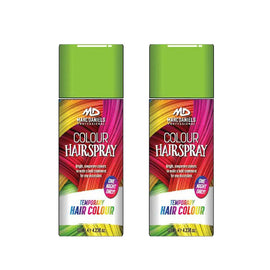 Marc Daniels Temporary Hair Colour Spray Green 85g Pack of 2