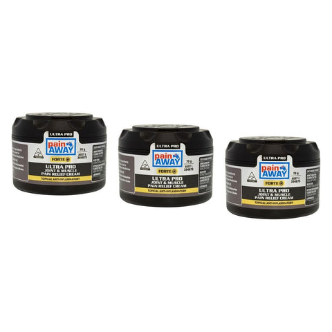 Pain Away Forte+ Ultra Pro Joint & Muscle Pain Relief Cream 70g Pack of 3