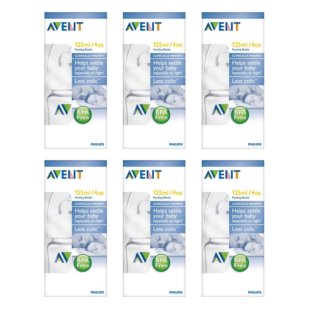 Philips Avent Feeding Bottle 125mL Pack of 6