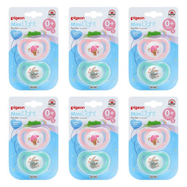 Pigeon Minilight Pacifier Small 2 Pack Bundle of 6